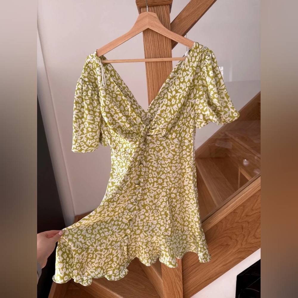 Floral Green Dress